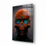 Quadro in vetro "Teschio" || Collezione Designer - 72x46 cm