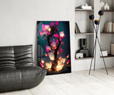 Fire Blooms Glass Art  || Designer Collection.