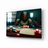 Gambler Tableau en verre || Designer Collection - 72x46 cm