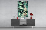 Fall of Skeletons Glass Art  || Designers Collection.