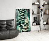 Fall of Skeletons Glass Art  || Designers Collection.