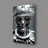 "Humachine" Glass Wall Art  || Designer Collection.