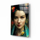 Virtual Beauty Glass Wall Art  || Designers Collection - 72x46 cm