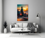 Towards Sunset Glass Wall Art || Designer Collection.