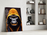 Angry Smile Glass Wall Art  || Designer Collection.