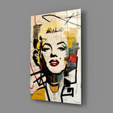 Marilyn Monroe Glass Wall Art  || Designer Collection.