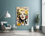 Marilyn Monroe Glass Wall Art  || Designer Collection.