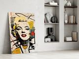 Marilyn Monroe Glass Wall Art  || Designer Collection.