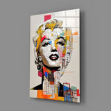 Marilyn Monroe Glass Wall Art  || Designer Collection.
