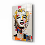 Marilyn Monroe Glass Wall Art  || Designer Collection.
