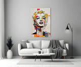 Marilyn Monroe Glass Wall Art  || Designer Collection.