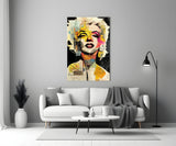 Marilyn Monroe Glass Wall Art  || Designer Collection.