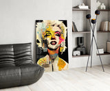 Marilyn Monroe Glass Wall Art  || Designer Collection.