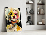 Marilyn Monroe Glass Wall Art  || Designer Collection.