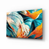 Flowerish Glasbild || Designer-Kollektion - 72x46 cm