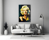 Marilyn Monroe Glass Wall Art  || Designer Collection.