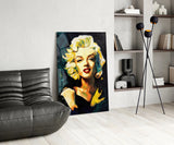 Marilyn Monroe Glass Wall Art  || Designer Collection.