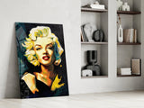 Marilyn Monroe Glass Wall Art  || Designer Collection.