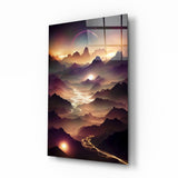 Lavas Glasbild || Designer-Kollektion - 72x46 cm