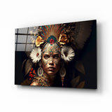 Queen of Flowers Glass Wall Art  || Designer Collection.