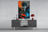 Bloody Superman Glass Wall Art  || Designer Collection.