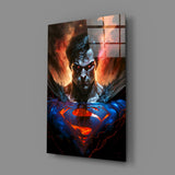 Bloody Superman Glass Wall Art  || Designer Collection.
