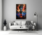Bloody Superman Glass Wall Art  || Designer Collection.