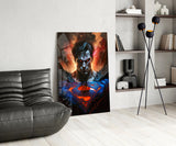 Bloody Superman Glass Wall Art  || Designer Collection.
