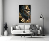 Ape King Glass Wall Art  || Designer Collection.