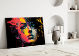 Rebel Beauty Glass Wall Art  || Designer Collection | Insigne Art Design.