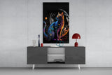 Moon Cat Glass Wall Art  || Designer Collection | Insigne Art Design.
