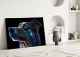 Space Dog Glass Wall Art  || Designer Collection | Insigne Art Design.