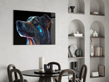 Space Dog Glass Wall Art  || Designer Collection | Insigne Art Design.
