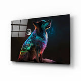 Space Dog Glass Wall Art  || Designer Collection | Insigne Art Design.