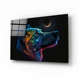 Space Dog Glass Wall Art  || Designer Collection | Insigne Art Design.