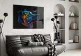 Space Dog Glass Wall Art  || Designer Collection | Insigne Art Design.