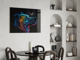 Space Dog Glass Wall Art  || Designer Collection | Insigne Art Design.
