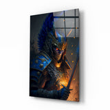 Glasbild Meisterkrieger || Designer-Kollektion - 72x46 cm