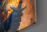 Master Warrior Glass Wall Art || Designer's Collection
