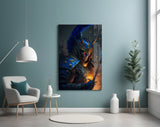 Master Warrior Glass Wall Art  || Designer Collection | Insigne Art Design.