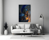 Master Warrior Glass Wall Art  || Designer Collection | Insigne Art Design.