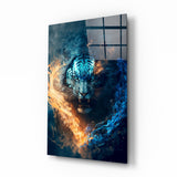 Cuadro de cristal Ira ardiente || Colección Designer - 72x46 cm