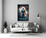 Vitruvius Man Glass Wall Art  || Designers Collection | Insigne Art Design.