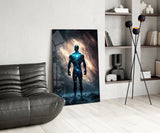 Vitruvius Man Glass Wall Art  || Designers Collection | Insigne Art Design.