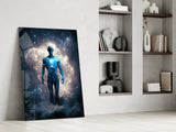 Vitruvius Man Glass Wall Art  || Designers Collection | Insigne Art Design.