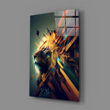 Lion King Glass Wall Art  || Designer Collection | Insigne Art Design.