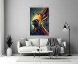 Lion King Glass Wall Art  || Designer Collection | Insigne Art Design.