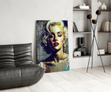 Marilyn Monroe Glass Wall Art  || Designer Collection | Insigne Art Design.