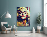 Marilyn Monroe Glass Wall Art  || Designer Collection | Insigne Art Design.