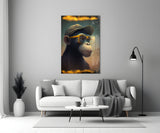 Wise Monkey Glass Wall Art  || Designers Collection | Insigne Art Design.